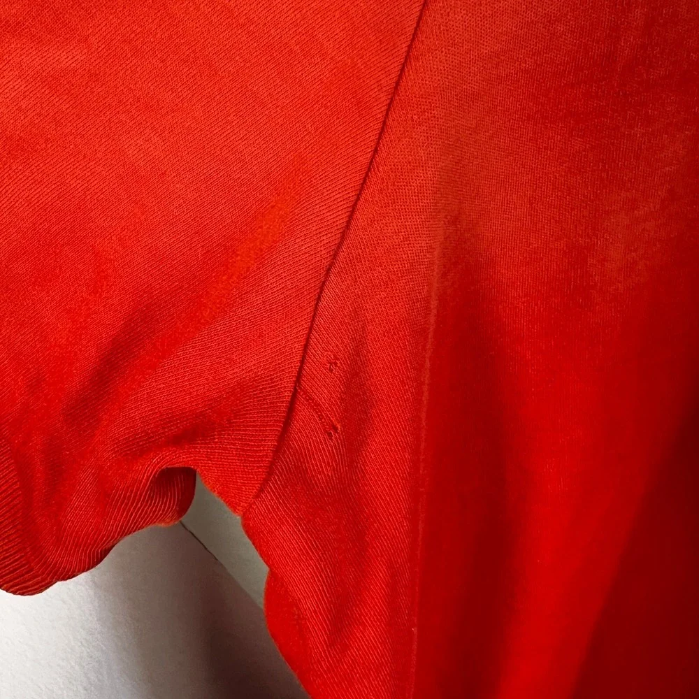Polo Ralph Lauren Polo Shirt Mens Sz Large Orange Pima Soft Touch Pony‎ Logo